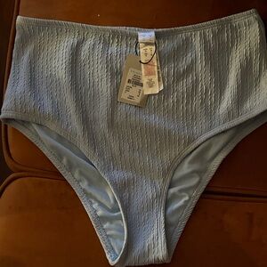 Primark Light Blue High Waist Bikini Bottoms